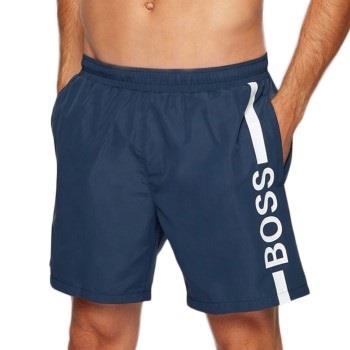 BOSS Badbyxor Dolphin Recycled Swim Shorts Mörkblå polyester Large Her...