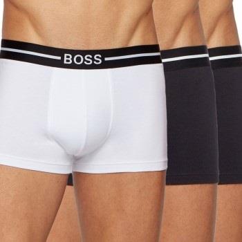 BOSS Kalsonger 3P Organic Cotton Trunk Vit/Svart bomull Large Herr