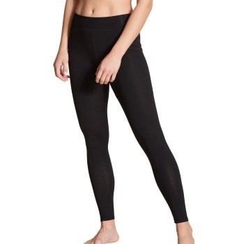 Calida Elastic Leggings Svart bomull Medium Dam