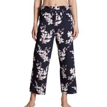 Calida Favourites Dreams Ankle Pants Blå Mönstrad bomull Medium Dam