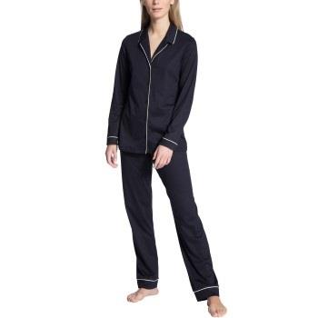 Calida Night Lovers Pyjama With Collar Mörkblå bomull Medium Dam