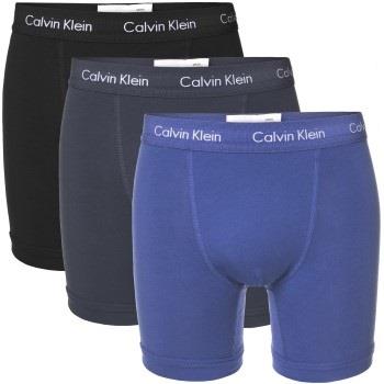 Calvin Klein Kalsonger 3P Cotton Stretch Boxer Brief Blå bomull X-Larg...