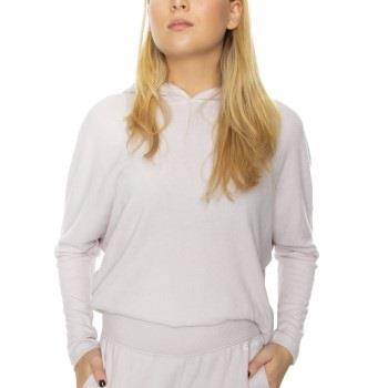 Calvin Klein Textured Jersey Hoodie Ljuslila Small Dam