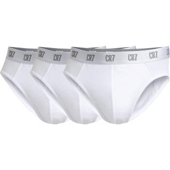 CR7 Cristiano Ronaldo Kalsonger 3P Basic Brief Vit bomull Small Herr