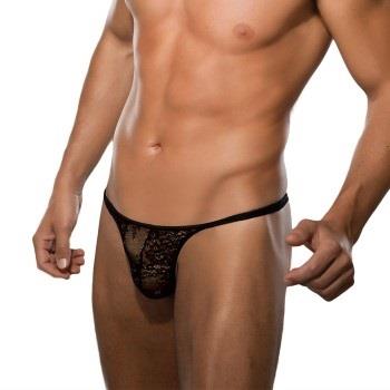 Doreanse Kalsonger Men Lace String Svart polyamid Medium Herr