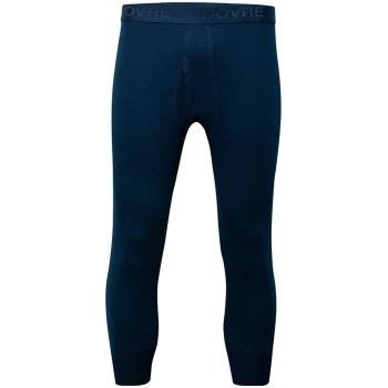 Dovre Three Quarter Long Johns Mörkblå bomull Large Herr