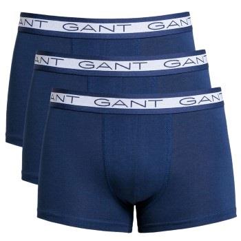 Gant Kalsonger 3P Basic Cotton Trunks Marin bomull Small Herr