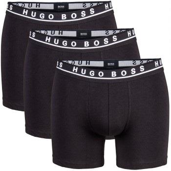 BOSS Kalsonger 3P Cotton Stretch Boxer Brief Long Svart bomull XX-Larg...