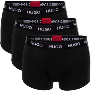 HUGO Kalsonger 3P Triplet Trunk Svart bomull Medium Herr