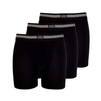 Jockey Kalsonger 3P Cotton Stretch Boxer Trunk Svart bomull Small Herr