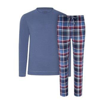 Jockey Night And Day Long Pyjama Marin/Röd  Small Herr