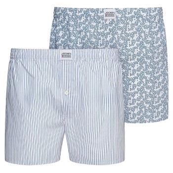 Jockey Kalsonger 2P Woven Boxer Shorts Blå/Vit bomull XX-Large Herr