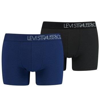 Levis Kalsonger 2P Base Boomer Piquee Boxer Blå bomull XX-Large Herr