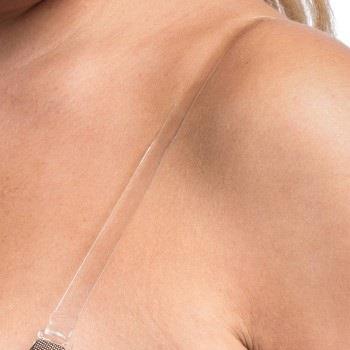 MAGIC Silicone Bra Straps 1 cm Transparent silikon One Size Dam