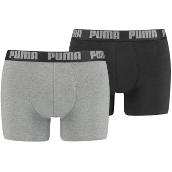 Puma Kalsonger 2P Basic Boxer Svart/Grå bomull Medium Herr