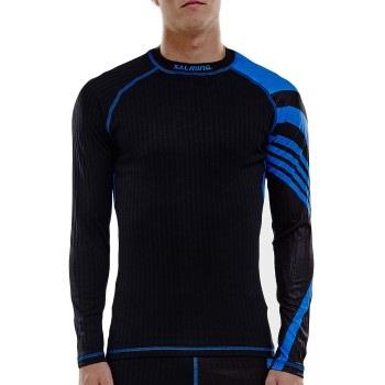 Salming Baselayer LS Tee Men Svart/Blå polyester Medium Herr