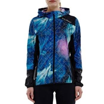 Salming Fusion Jacket Women Blå Mönstrad polyester Medium Dam