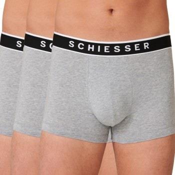 Schiesser Kalsonger 3P 95-5 Organic Cotton Rio Boxer Grå X-Large Herr