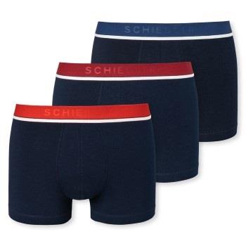 Schiesser Kalsonger 3P 95-5 Organic Cotton Rio Boxer Svart/Röd Large H...