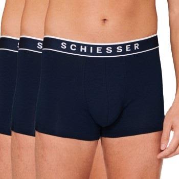 Schiesser Kalsonger 3P 95-5 Organic Cotton Rio Boxer Mörkblå Large Her...