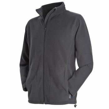 Stedman Active Fleece Jacket For Men Grå polyester Large Herr