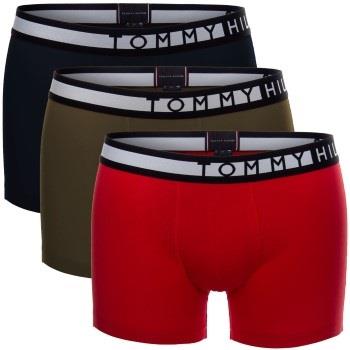 Tommy Hilfiger Kalsonger 3P Logo Trunk Blå/Röd ekologisk bomull Medium...