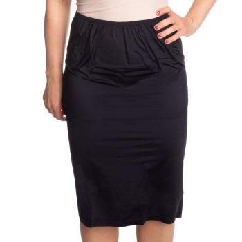 Trofe Slip Skirt Long Svart XX-Large Dam