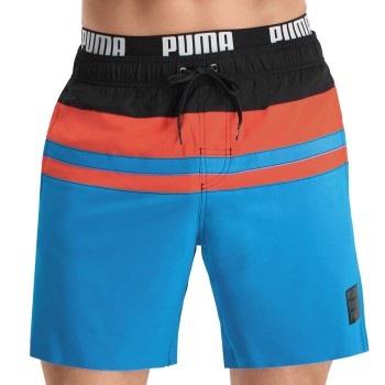 Puma Badbyxor Heritage Stripe Mid Swim Shorts Svart/Blå polyester Medi...