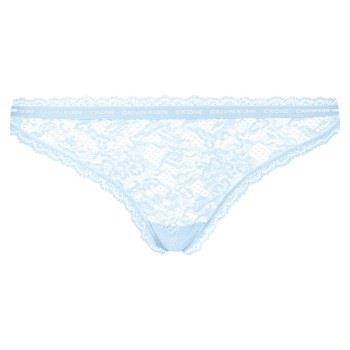 Calvin Klein Trosor CK One Lace Thong Ljusblå nylon Small Dam