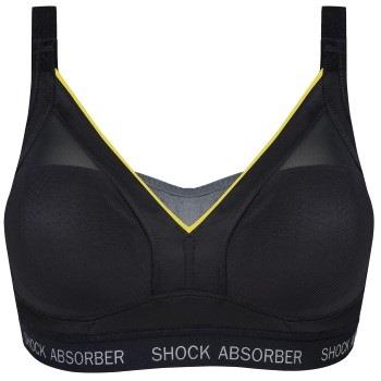 Shock Absorber BH Active Shaped Support Bra Svart/Gul D 75 Dam