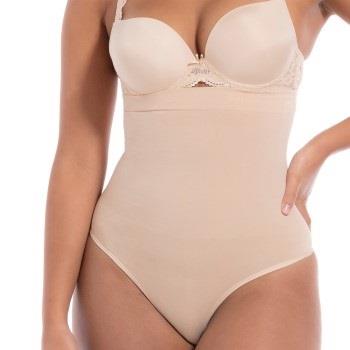 Magic Trosor High Waist Comfort Thong Caffe latte Large Dam