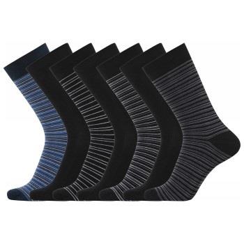 Dovre Strumpor 7P Bamboo Socks Svart/Blå Strl 45/48 Herr