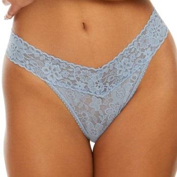 Hanky Panky Trosor Daily Lace Original Rise Thong Duvblå nylon One Siz...