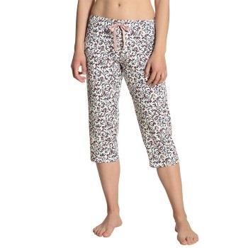 Calida Favourites Dreams Capri Pants Vit Mönstrad bomull Small Dam