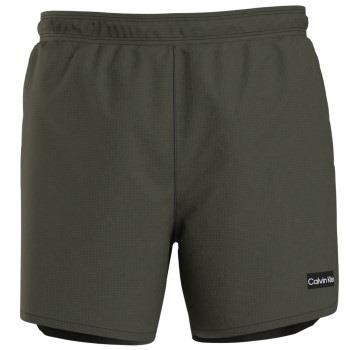 Calvin Klein Badbyxor Cool Iconic Texture Swimshorts Mörkgrön Small He...