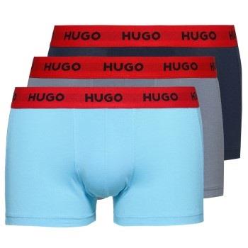 HUGO Kalsonger 3P Triplet Trunk Blå bomull XX-Large Herr