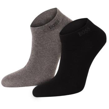 BOSS Strumpor 2P Color Combed Cotton Socks Grå/Svart Strl 43/46 Herr