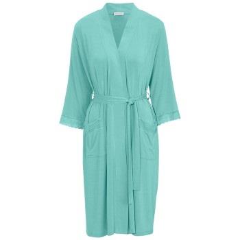 Damella Viscose Plain Lace Robe Aqua viskos Small Dam