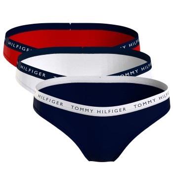 Tommy Hilfiger Trosor 3P Recycled Essentials Bikini Röd/Blå Small Dam