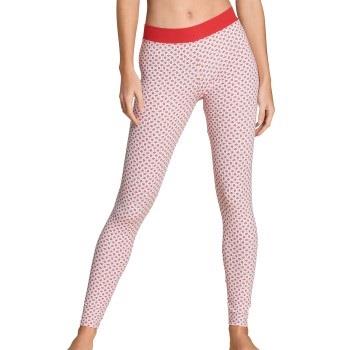 Calida Elastic Trend Leggings Röd Mönstrad bomull Small Dam