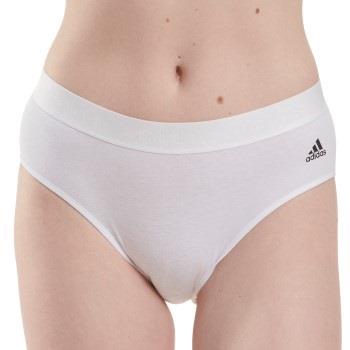 adidas Trosor Solid Cotton Bikini Style Brief Vit bomull Small Dam