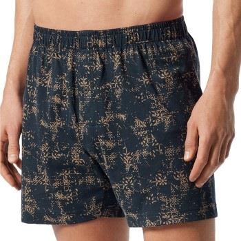 Schiesser Kalsonger 2P Fun Prints Boxer Shorts Svart/brun bomull X-Lar...