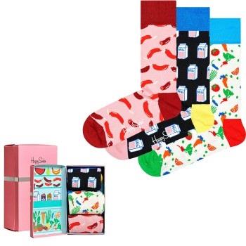 Happy socks Strumpor 3P Foodie Socks Gift Box Flerfärgad bomull Strl 4...