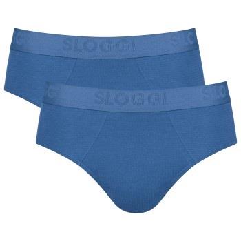 Sloggi Kalsonger 2P Men FREE Evolve Brief Blå ekologisk bomull Medium ...