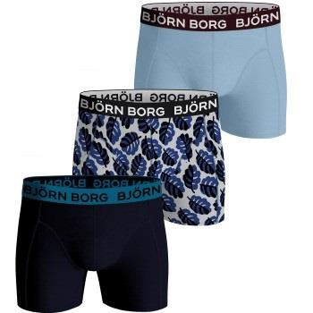 Björn Borg Kalsonger 3P Cotton Stretch Boxer 1565 Blå/Vit bomull Mediu...