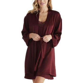 Damella 94001 Robe Vinröd silke Medium Dam