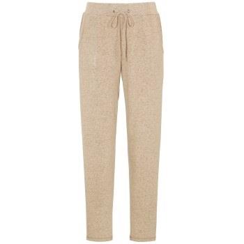 Damella Knitted Lounge Pants Beige Large Dam