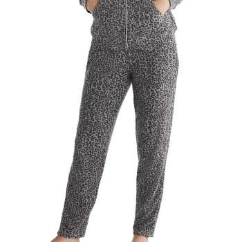 Damella Knitted Lounge Pants Leopard Small Dam