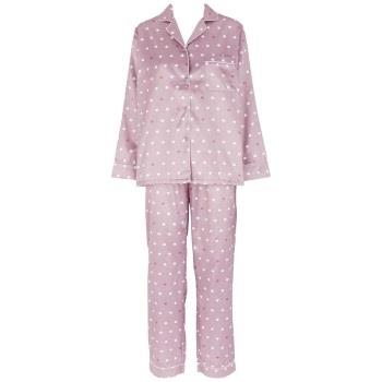 Missya Leo Sateen Pyjamas Lila Medium Dam