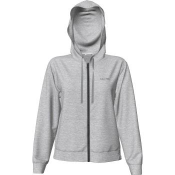 Calvin Klein Modern Cotton LW Full Zip Hoodie Grå Medium Dam